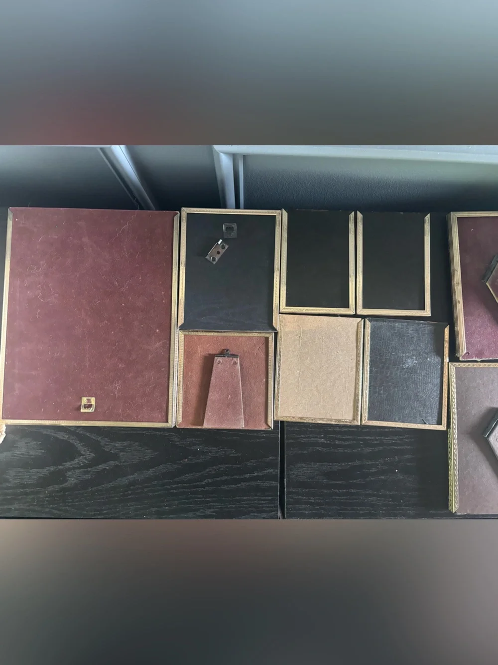 Vintage MCM Gold Picture Frame Lot-12 Frames